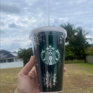 Starbucks snowflake Tumbler with Straw